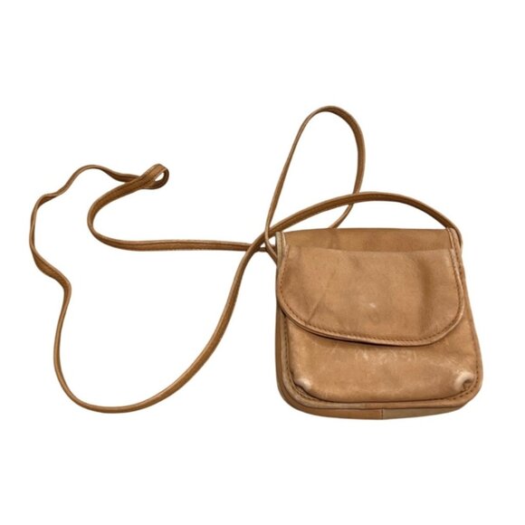 Small Tan Crossbody Bag With Magnetic Closure - Picture 1 of 5